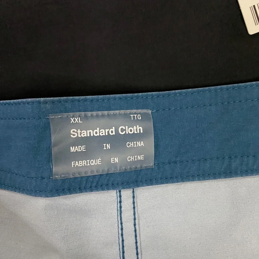 Set of 2 Standard Cloth Board Shorts Mens 2XL Blue Black 5
